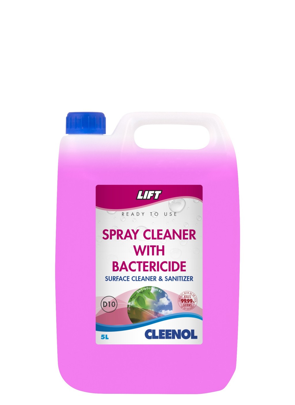 Spray Cleaner with Bactericide Lift