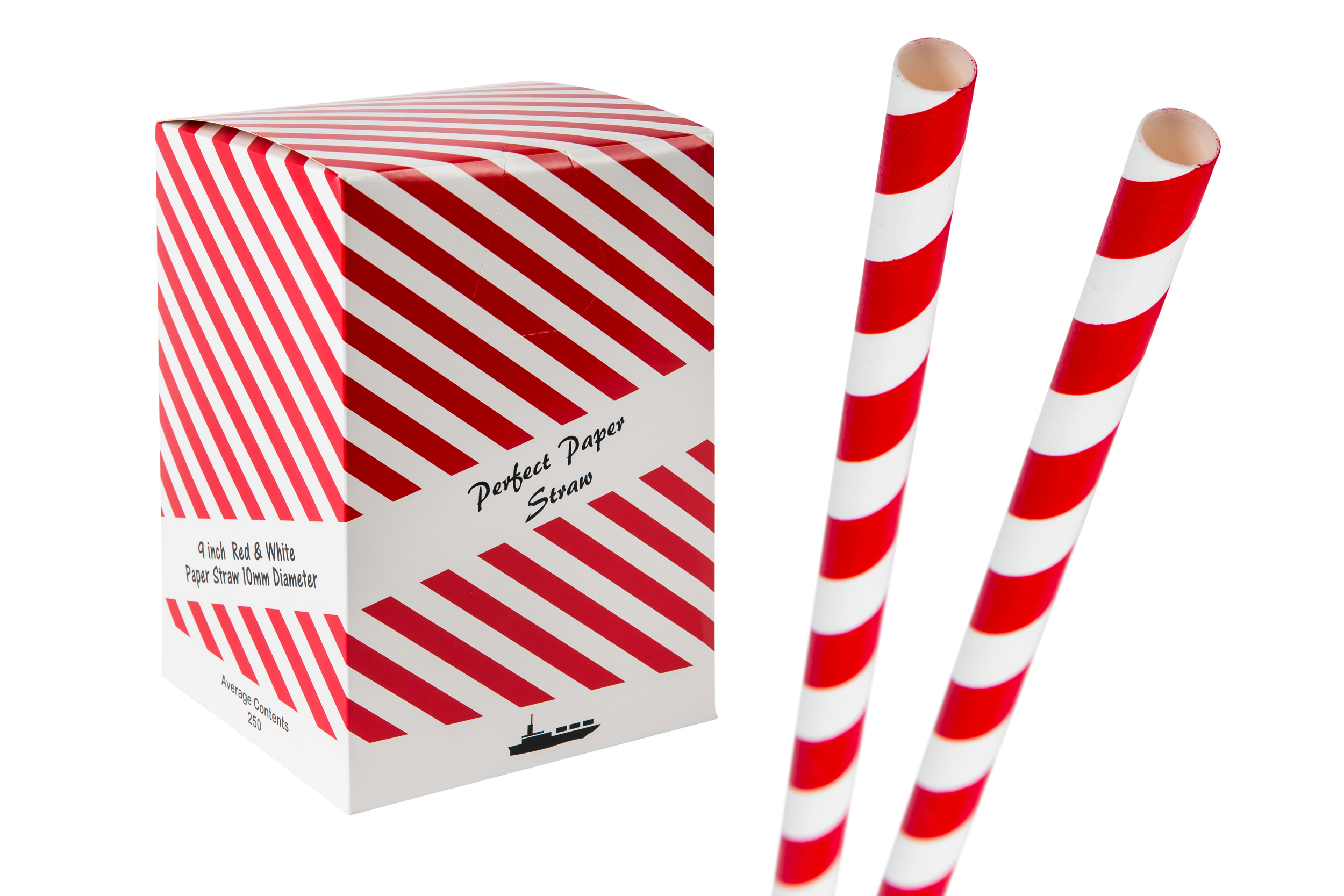 Paper Smoothie Straw 8&quot; x 8mm Bore
