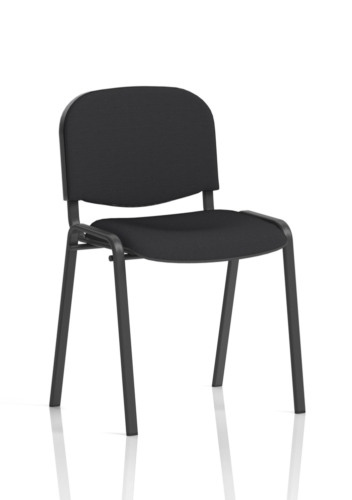 Fabric Padded Chair Black