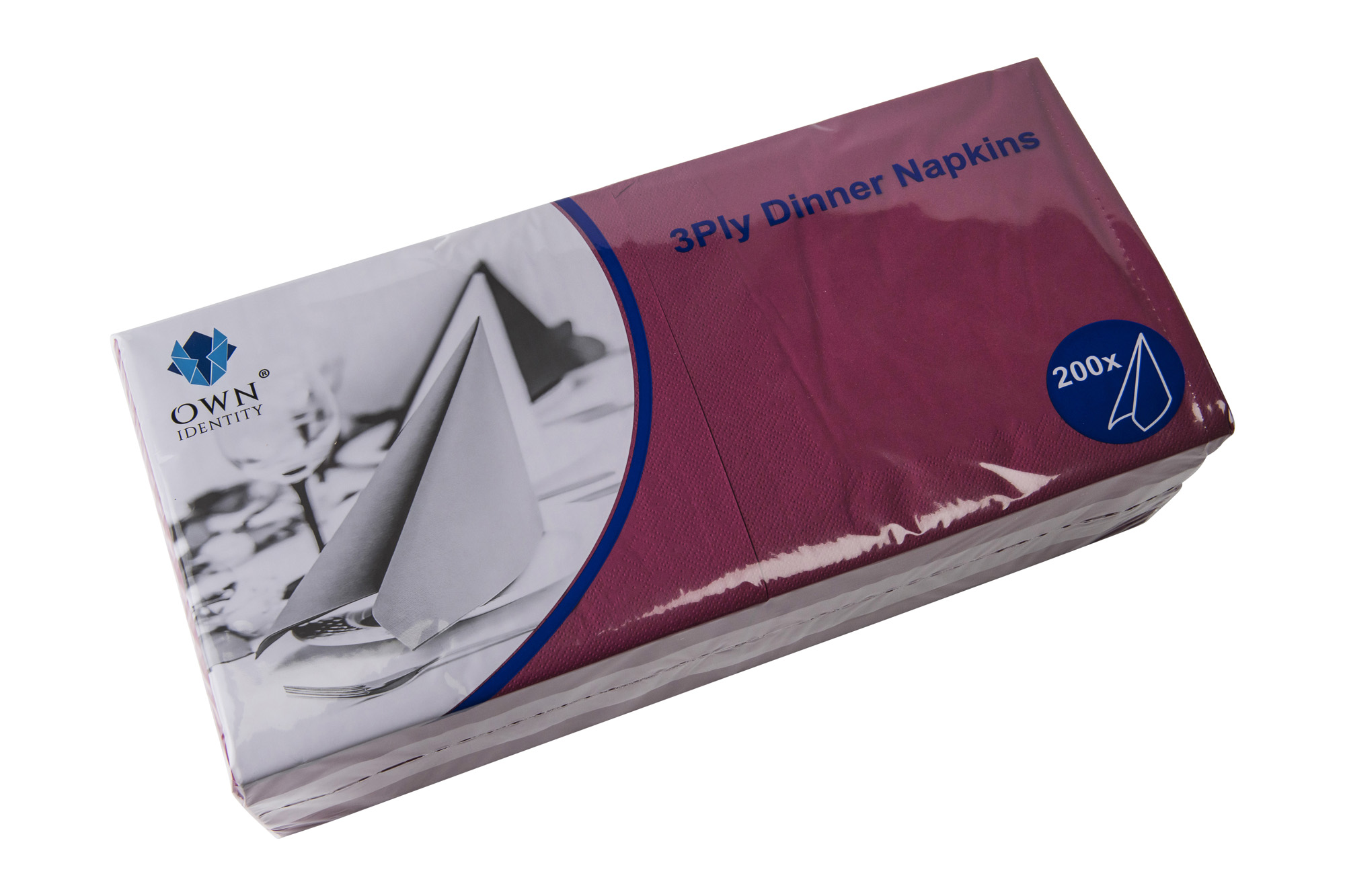 Napkin Own Identity 3ply 4-Fold 40x40cm