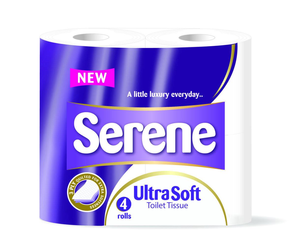 Toilet Roll Luxury (Purple) 3ply Serene 170 Sheet