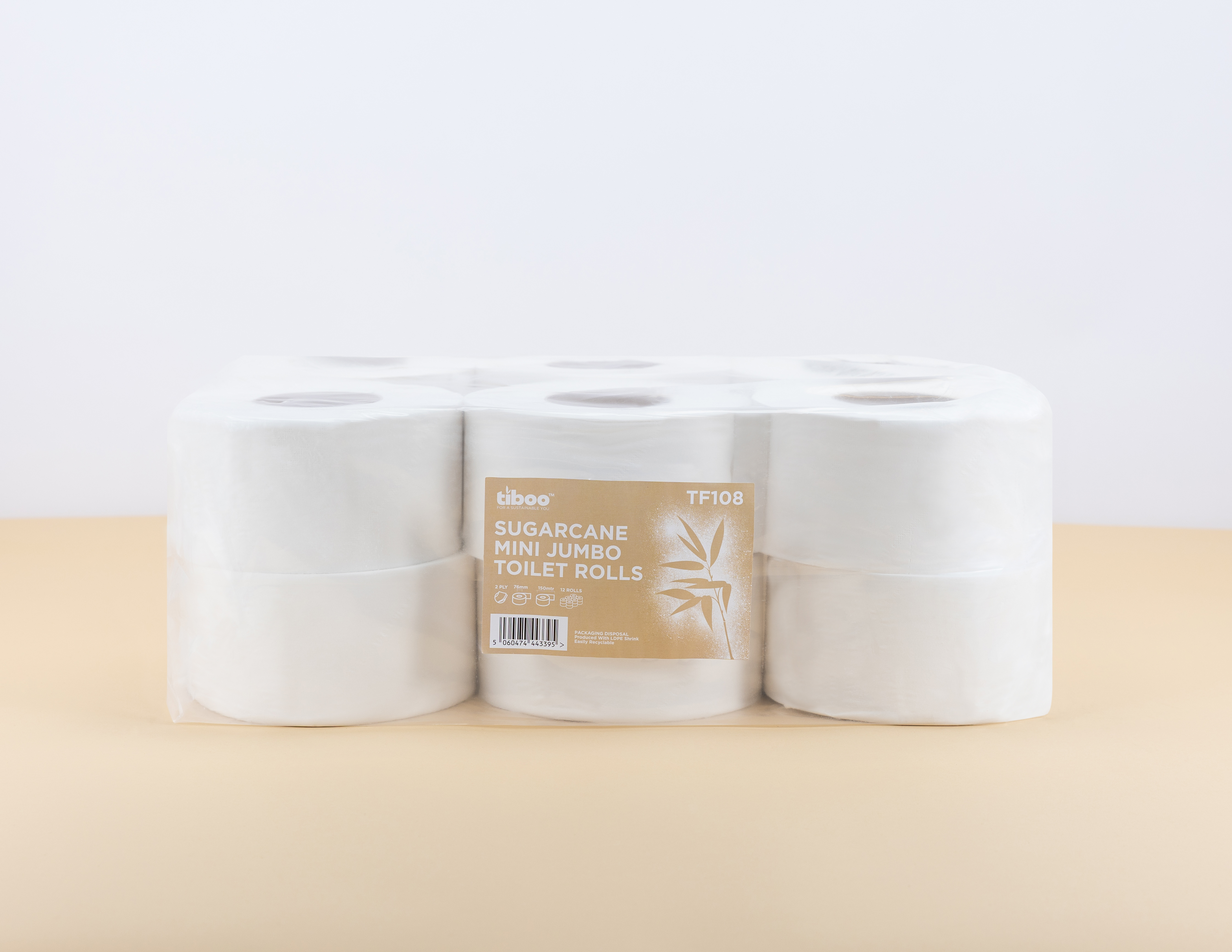 Toilet Roll Sugarcane SmartOne Mini Equiv. Tiboo
