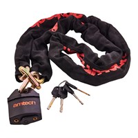 Sleeved Chain with Padlock Amtech